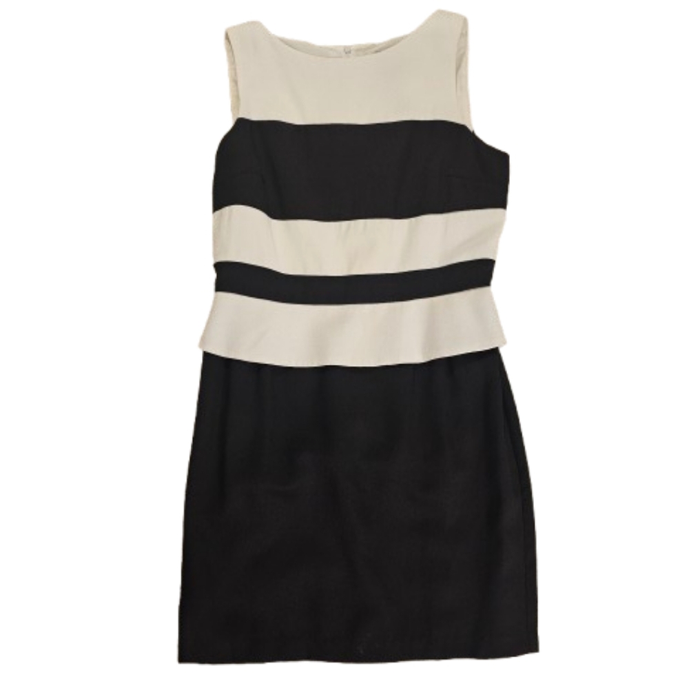 Scarlett Elegant Black and White Sleeveless Dress